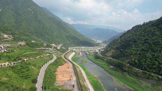 航拍王昭君故里4A景区