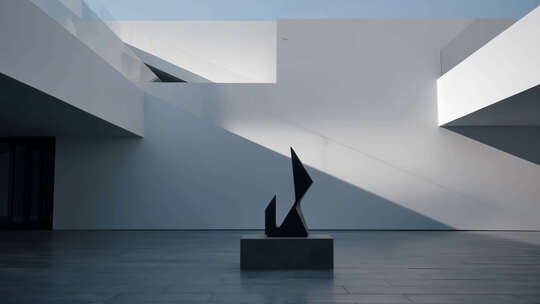 极简简约艺术雕塑展示
