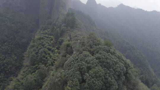 浙江衢州江郎山景区航拍环绕