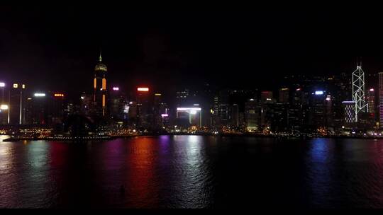 香港维多利亚港夜景15秒