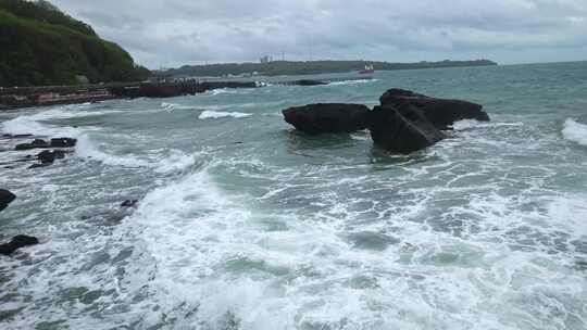 广西北海涠洲岛大海南岸鳄鱼山旅游旅行