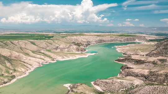 新疆喀拉峻阔克苏大峡谷自然风光延时