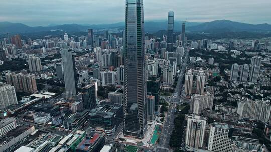 4k航拍深圳罗湖新地标城脉大厦宣传片视频素材模板下载