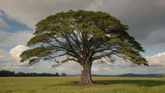 原野中独立的大树