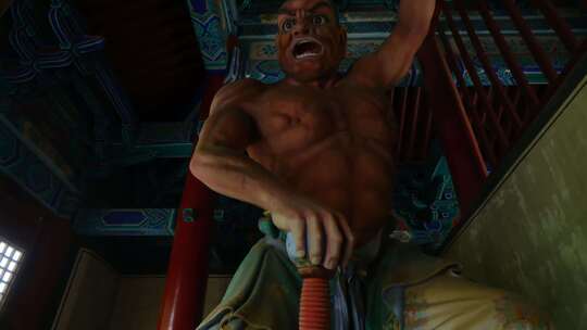 少林寺哼哈二将神像