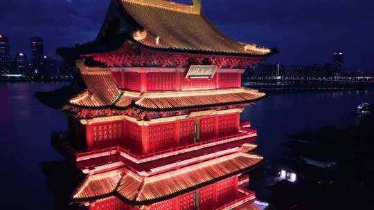 江西南昌滕王阁夜景灯光秀
