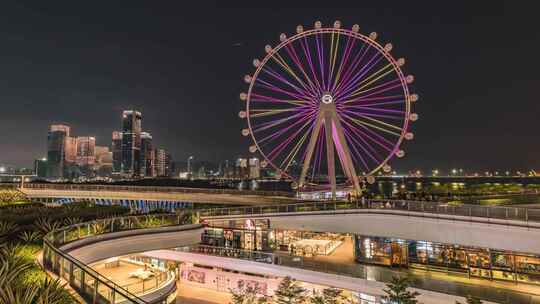 湾区之光摩天轮夜景