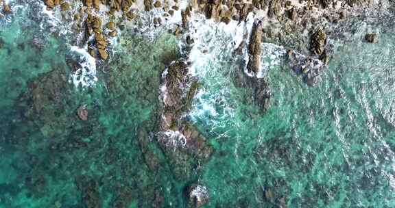 航拍海南三亚蜈支洲岛