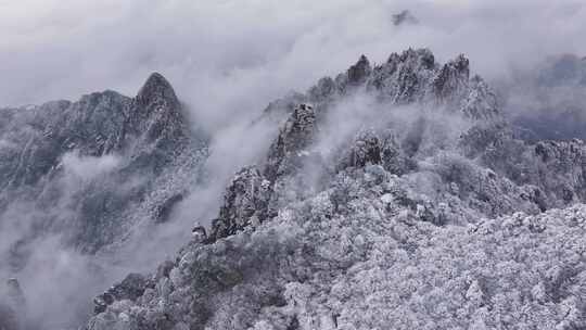 安徽黄山雪景