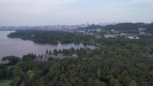 航拍杭州西湖风景区