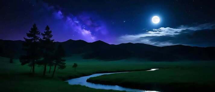 宽屏《乌兰巴托的夜》根据音乐制作