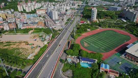 航拍厦门华夏学院