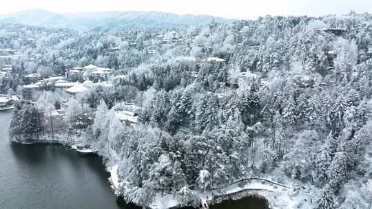 江西九江庐山风景区冬季雪景风光