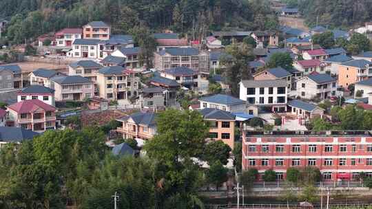 农村别墅房屋建筑航拍