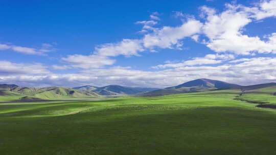 草原溪流蓝天延时合集