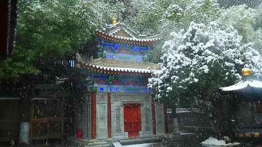 大雪 冬至 大寒　西安古建筑罔极寺