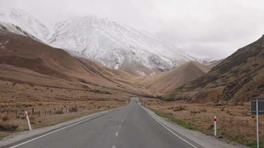 新西兰，道路，风景，雪