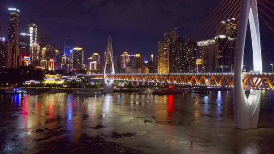 重庆城市夜景航拍