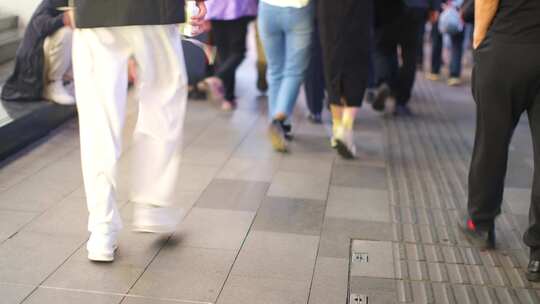 浙江省杭州市拱墅区武林夜市夜晚夜景逛街购