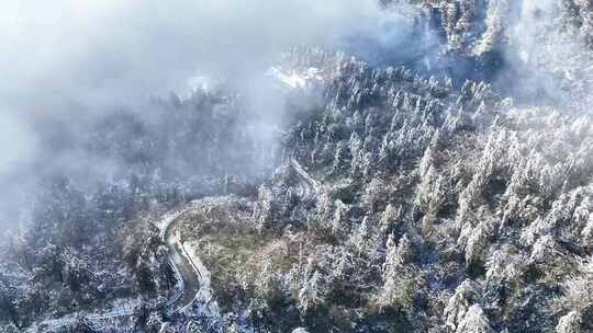 2024峨眉山雪 央视使用素材