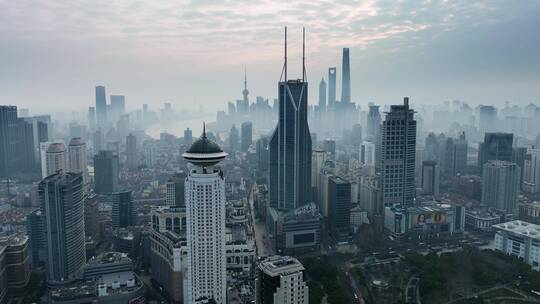 上海外滩陆家嘴地标建筑宣传片上海航拍