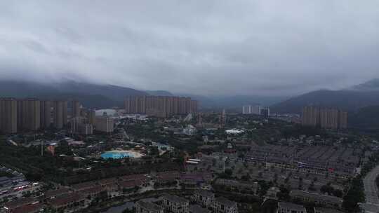 福建连江县潘渡镇的雨后景色