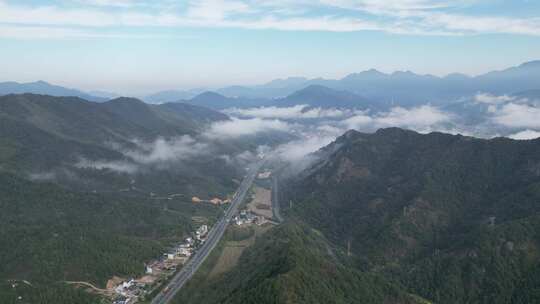 丽水遂昌山村航拍