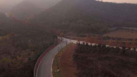 河北 石家庄 井陉县 道路 交通 秋天