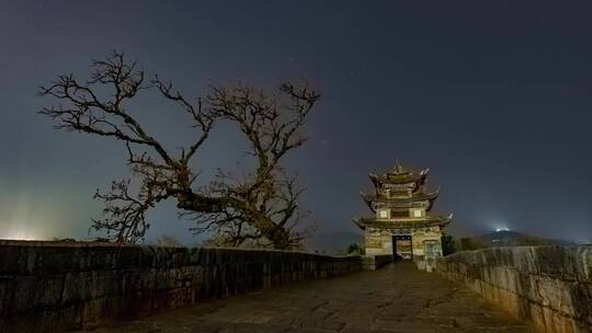 4K延时拍摄建水双龙桥星空