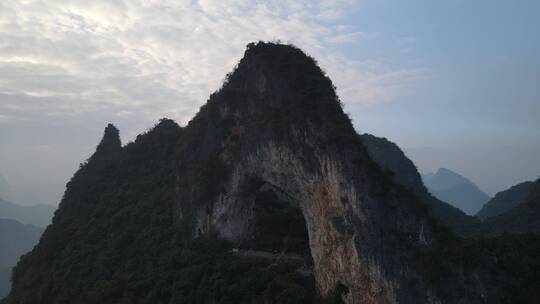 航拍广西桂林山水风光