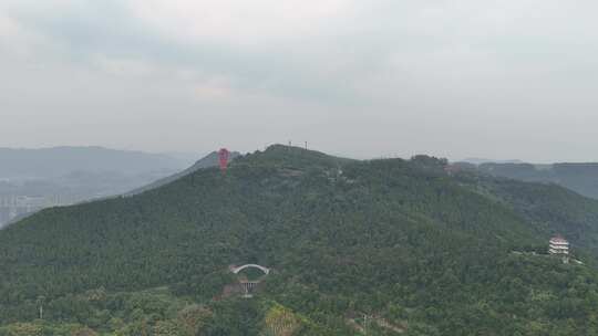 四川达州凤凰山风景名胜区航拍