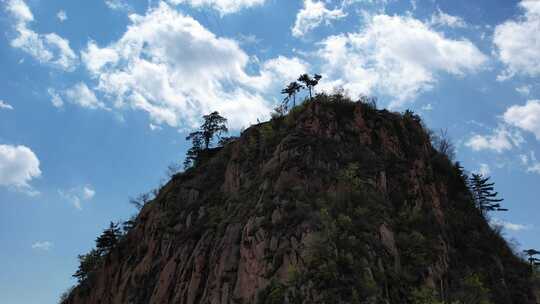 秦皇岛背牛顶景区航拍燕山山脉长城金牛风光