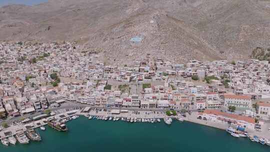 Kalymnos，希腊岛，无人机，海