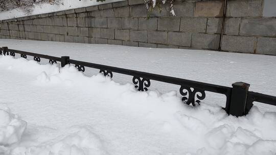 暴雪对城市的影响视频素材模板下载