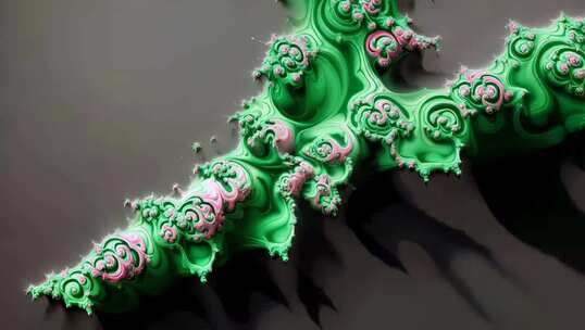 抽象艺术3D渲染图案