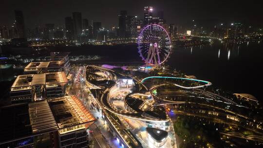 深圳欢乐港湾摩天轮夜景