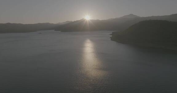 故县航拍西子湖绿水蓝天