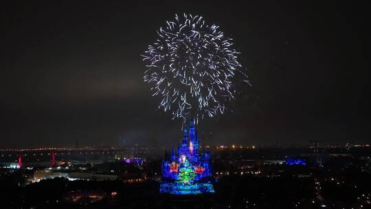 上海迪士尼2023年新年烟花秀迪士尼烟花