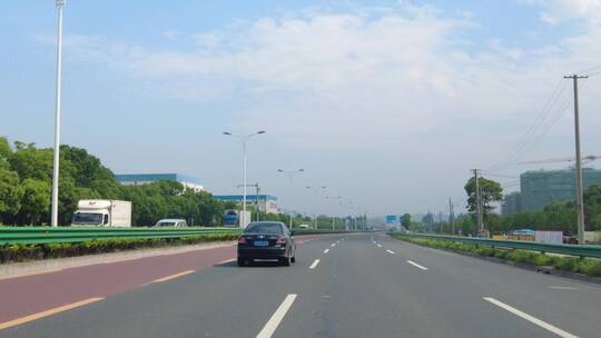 上海浦星公路道路实拍