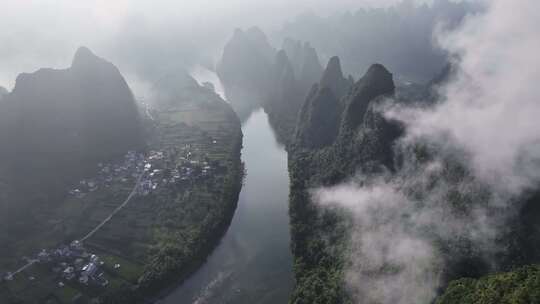 桂林山水漓江晨曦