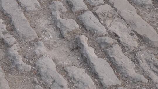紫禁城地砖石砖地面坑坑洼洼古城 ~视频素材模板下载