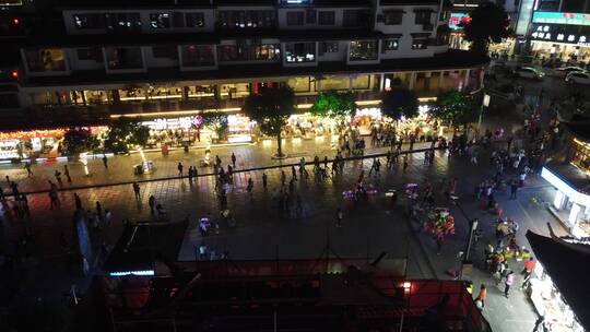 航拍广西桂林旅游城市旅游景点