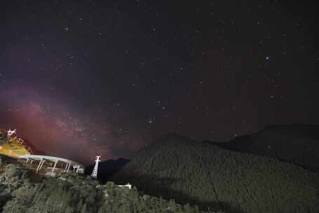 银河星空延时摄影