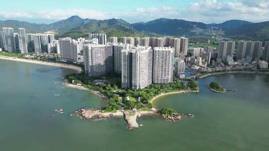 惠州市十里银滩海云天航拍