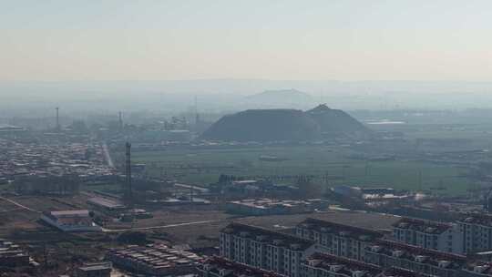 航拍钢厂 航拍邯郸峰峰矿区