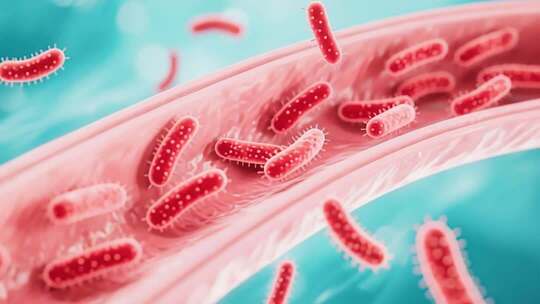 血管内细菌微观场景
