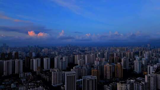 夏天 晚霞 云层 黄昏 日落 天空 海南 空镜