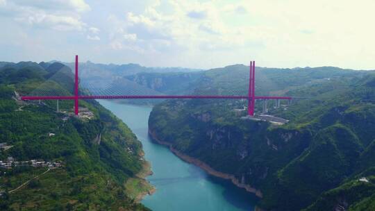 贵州鸭池河大桥视频素材模板下载
