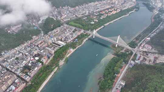 河池天峨四桥航拍