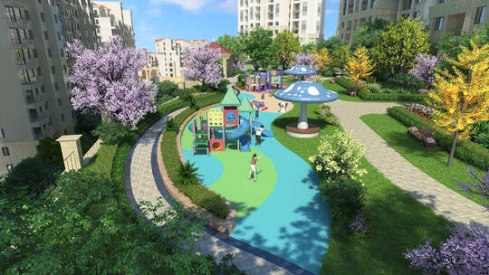 三维园林 地产三维 儿童乐园 三维游乐设施